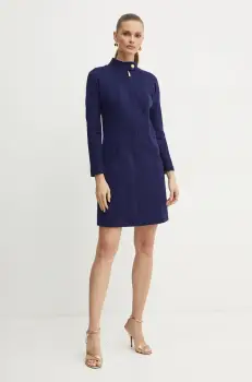 Luisa Spagnoli rochie din lana MARILINA mini, dreapta, 541495 imagine