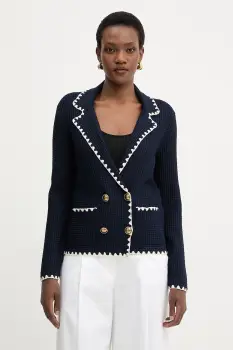 Luisa Spagnoli sacou cu doua randuri de nasturi pentru femei, cu vascoza Cosmica imagine