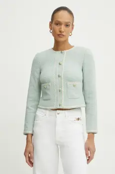 Luisa Spagnoli sacou culoarea verde, un singur rand de nasturi, 541684 imagine