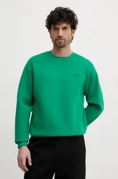 MACKAGE bluza barbati, culoarea verde, neted, JULIAN imagine