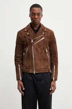 Mackage geaca de biker pentru barbati, din piele intoarsa imagine