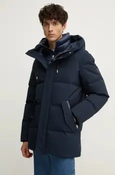 MACKAGE geaca de puf barbati, culoarea albastru marin, de iarna, GRAYDON imagine