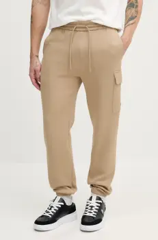 MACKAGE pantaloni de trening barbati, culoarea verde, neted, MARVIN.R imagine