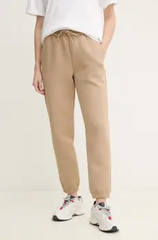 MACKAGE pantaloni de trening femei, culoarea bej, neted, NEV.R imagine