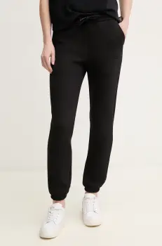 MACKAGE pantaloni de trening femei, culoarea negru, neted, NEV.R imagine