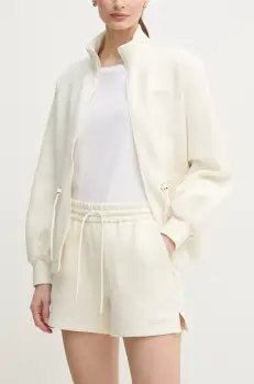 MACKAGE pantaloni scurti femei, culoarea bej, neted, medium waist, SUMMER.R imagine