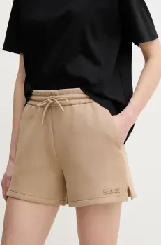 MACKAGE pantaloni scurti femei, culoarea bej, neted, medium waist, SUMMER.R imagine