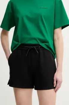 MACKAGE pantaloni scurti femei, culoarea negru, neted, medium waist, SUMMER.R imagine