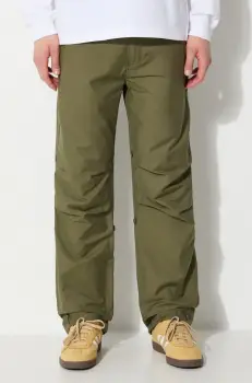 Maharishi pantaloni Original Dragon Snopants barbati, culoarea verde, drept, 5063.OLIVE imagine