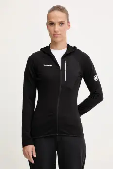 Mammut hanorac in aer liber Aenergy Light culoarea negru, cu gluga, uni, 1014.05551 imagine