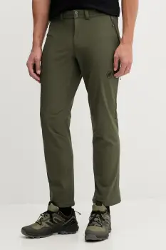 Mammut pantaloni sport Runbold Winter culoarea verde, drept, 1021.01380 imagine