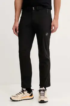 Mammut pantaloni sport Runbold Winter culoarea verde, drept, 1021.01380 imagine