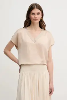 Marc Aurel bluza culoarea bej, cu imprimeu, 6318-2000-93424 imagine