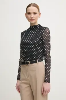 Marc Aurel bluza femei, culoarea negru, modelator, 7653-7000-73818 imagine