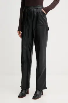 Marc Aurel pantaloni culoarea negru, drept, high waist, 1909-2000-93332 imagine