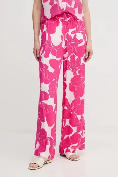 Marc Aurel pantaloni culoarea roz, lat, high waist, 1688-1005-24795 imagine