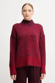 Marc Aurel pulover din amestec de lana culoarea rosu, calduros, cu turtleneck, 8026-8000-82046 imagine