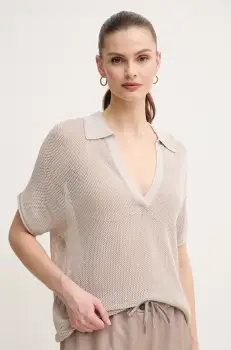 Marc Aurel pulover femei, culoarea bej, light, 8994-8000-82052 imagine