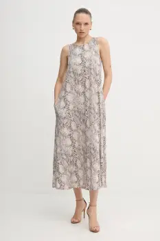 Marc Aurel rochie culoarea bej, maxi, evazati, 6548-7000-73853 imagine