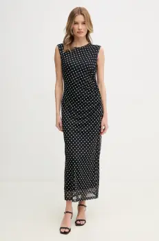 Marc Aurel rochie culoarea negru, maxi, mulata, 6533-7020-73818 imagine
