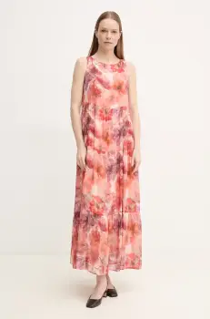 Marc Aurel rochie culoarea portocaliu, maxi, drept, 6530-1010-24784 imagine