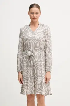 Marc Aurel rochie din viscoza culoarea gri, mini, oversize, 6577-1000-24812 imagine