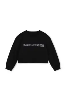 Marc Jacobs hanorac de bumbac pentru copii culoarea negru, cu imprimeu, W60263 imagine