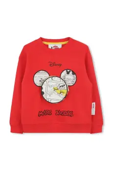 Marc Jacobs hanorac de bumbac pentru copii culoarea rosu, cu imprimeu, W60549 imagine