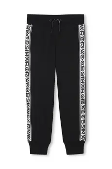 Marc Jacobs pantaloni de trening pentru copii culoarea negru, cu imprimeu, W60469 imagine