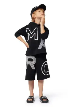 Marc Jacobs pantaloni scurti copii culoarea negru, talie reglabila, W60483 imagine