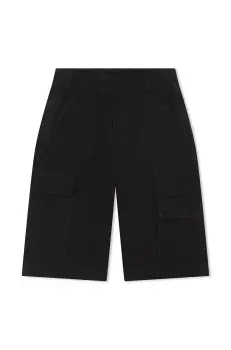 Marc Jacobs pantaloni scurti din bumbac pentru copii culoarea negru, neted imagine