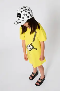 Marc Jacobs rochie din bumbac pentru copii imagine