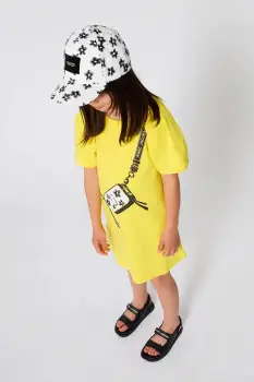 Marc Jacobs rochie din bumbac pentru copii imagine