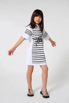 Marc Jacobs rochie din bumbac pentru copii imagine