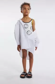 Marc Jacobs rochie din bumbac pentru copii culoarea alb, mini, oversize imagine