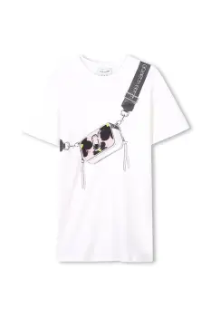 Marc Jacobs rochie din bumbac pentru copii culoarea roz, mini, dreapta, W60530 imagine