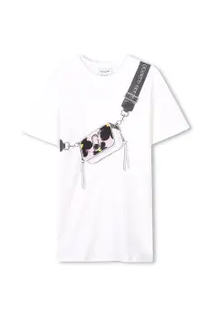 Marc Jacobs rochie din bumbac pentru copii culoarea roz, mini, dreapta, W60530 imagine