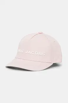 Marc Jacobs sapca din bumbac pentru copii culoarea roz, cu imprimeu, W60410 imagine