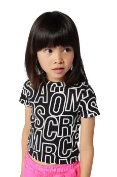 Marc Jacobs tricou copii culoarea negru, W60462 imagine
