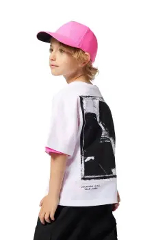 Marc Jacobs tricou de bumbac pentru copii culoarea alb, cu imprimeu, W60448 imagine