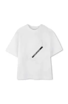 Marc Jacobs tricou de bumbac pentru copii culoarea alb, neted, W60449 imagine