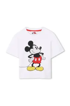 Marc Jacobs tricou de bumbac pentru copii culoarea alb, W60454 imagine