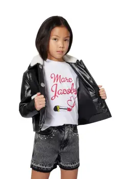 Marc Jacobs tricou de bumbac pentru copii culoarea alb, W60579 imagine