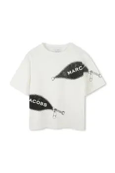 Marc Jacobs tricou de bumbac pentru copii culoarea bej, cu imprimeu, W60637 imagine