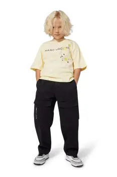 Marc Jacobs tricou de bumbac pentru copii culoarea galben, cu imprimeu, W60641 imagine