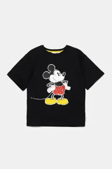 Marc Jacobs tricou de bumbac pentru copii culoarea negru, cu imprimeu, W60447 imagine