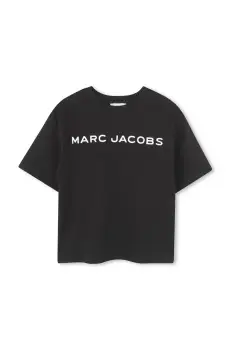 Marc Jacobs tricou de bumbac pentru copii culoarea negru, cu imprimeu, W60457 imagine