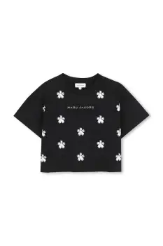 Marc Jacobs tricou de bumbac pentru copii culoarea negru, W60582 imagine