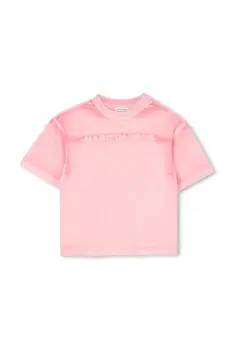 Marc Jacobs tricou de bumbac pentru copii culoarea roz, cu imprimeu, W60657 imagine