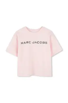 Marc Jacobs tricou de bumbac pentru copii culoarea roz, W60463 imagine